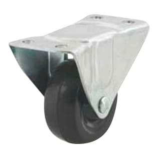 4" General Duty Hard Rubber Rigid Caster 25/Case