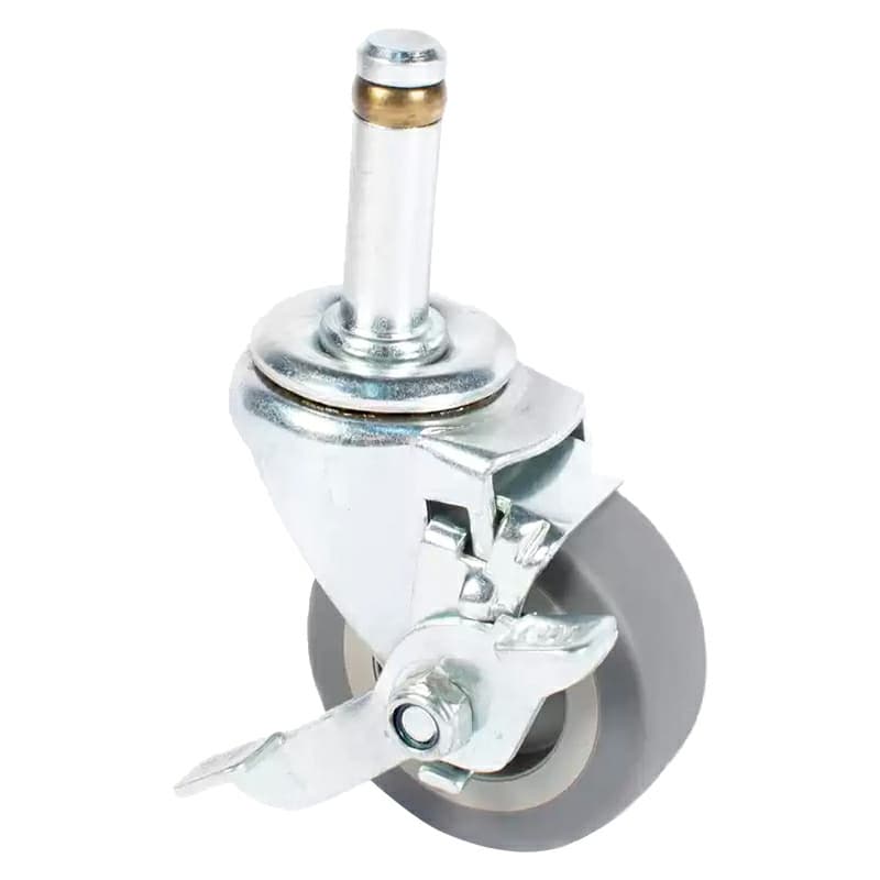 2" C-L Light Duty Non-Marking Soft Rubber Swivel Caster with Brake