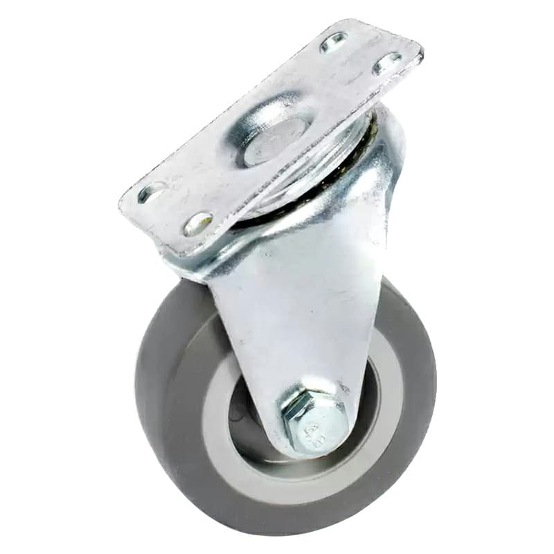 2" C-L Light Duty Gray Rubber Swivel Caster