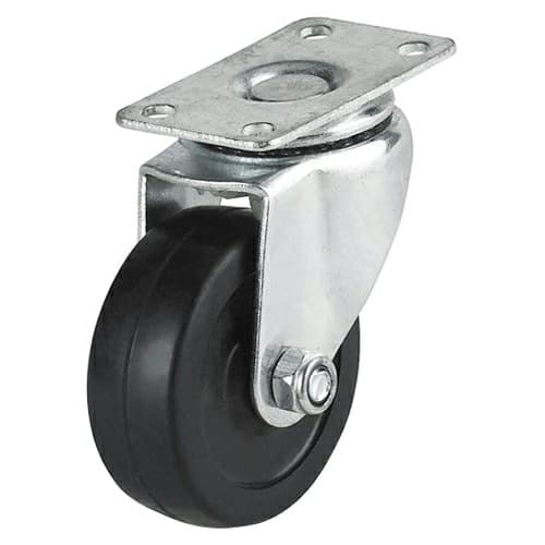 2" C-L Light Duty Hard Rubber Swivel Caster