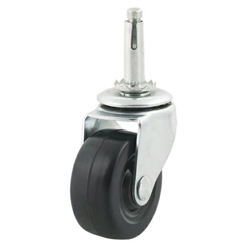 2" C-L Light Duty Hard Rubber Stem/Socket Swivel Caster