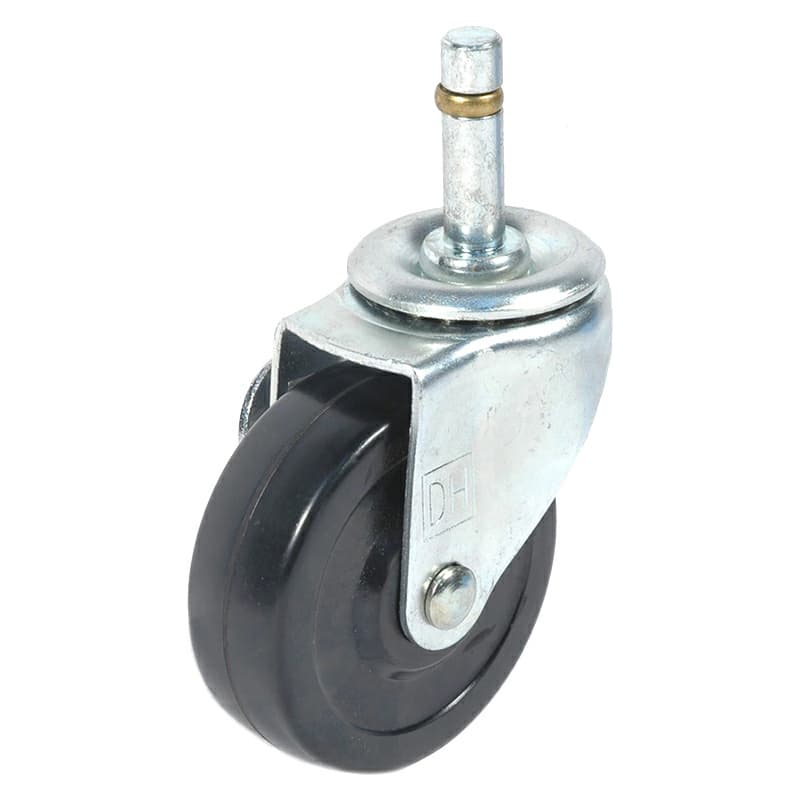 3" C-L Light Duty Hard Rubber Swivel Caster, 100lb Capacity