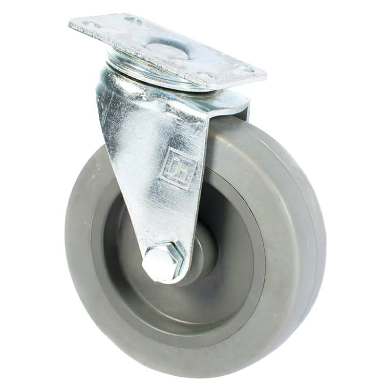 3" C-L Light Duty Rubber Swivel Caster