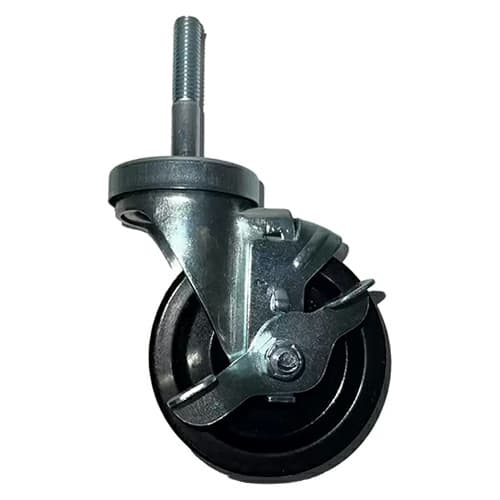 4" C-LM Heavy Duty Phenolic Swivel Caster with Brake