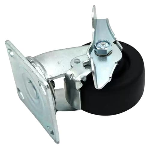 4" C-MHD Heavy Duty Polyolefin Swivel Caster with Brake