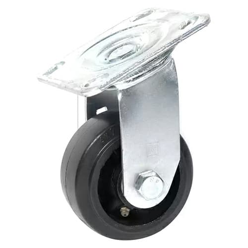 4" C-MHD Heavy Duty Mold-On Rubber Swivel Caster