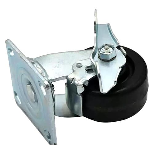 4" C-MHD Medium Duty Phenolic Swivel Caster with Brake