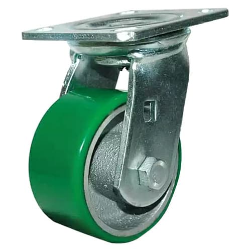 4" C-MHD Heavy Duty Non-Marking Polyurethane/Iron Swivel Caster