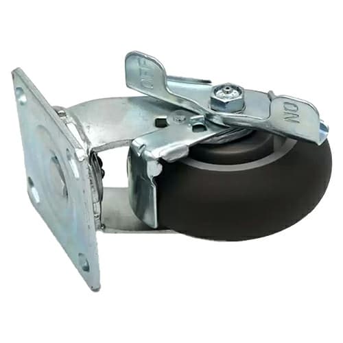 5" C-MHD Medium-Heavy Duty Thermoplastic Rubber Swivel Caster with Brake