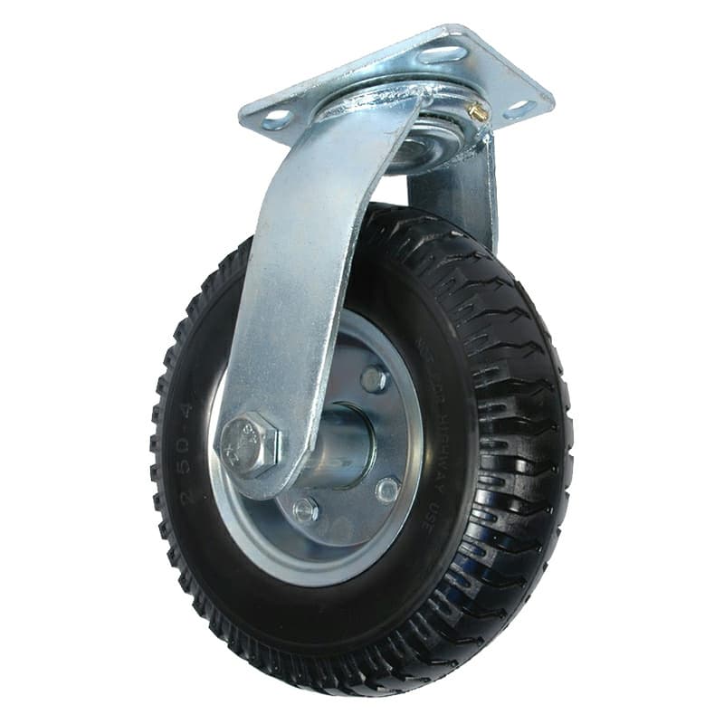 8" C-NF Flat Free Polyurethane Foam Swivel Caster