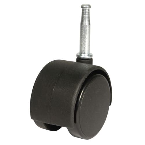 2" Light Duty Twin Wheel Stem/Socket Nylon Swivel Caster