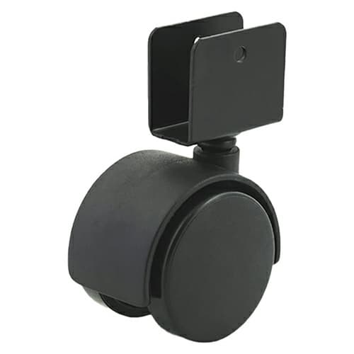2" C-T U-Bracket Mount Twin Wheel Brass Swivel Caster
