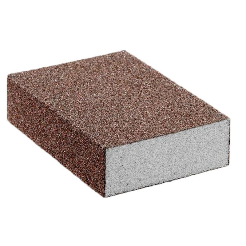 180 Grit 4-Sided Aluminum Oxide Sanding Sponge, 3-3/4" x 2-3/4" x 1" (250/box)