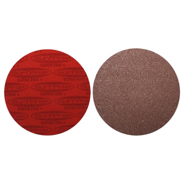 SurfPrep 5" No Hole 1/2" Thick Hook and Loop Aluminum Oxide Foam Sanding Discs, 10/Pack