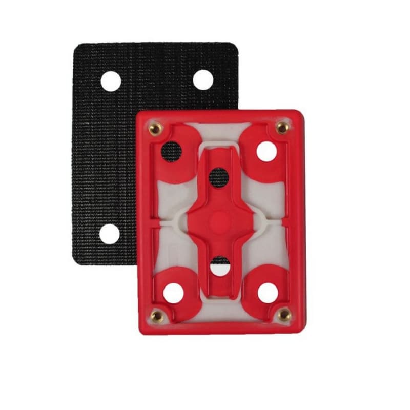 4" x 3" Hook/Loop Backup Pad, 6 Holes