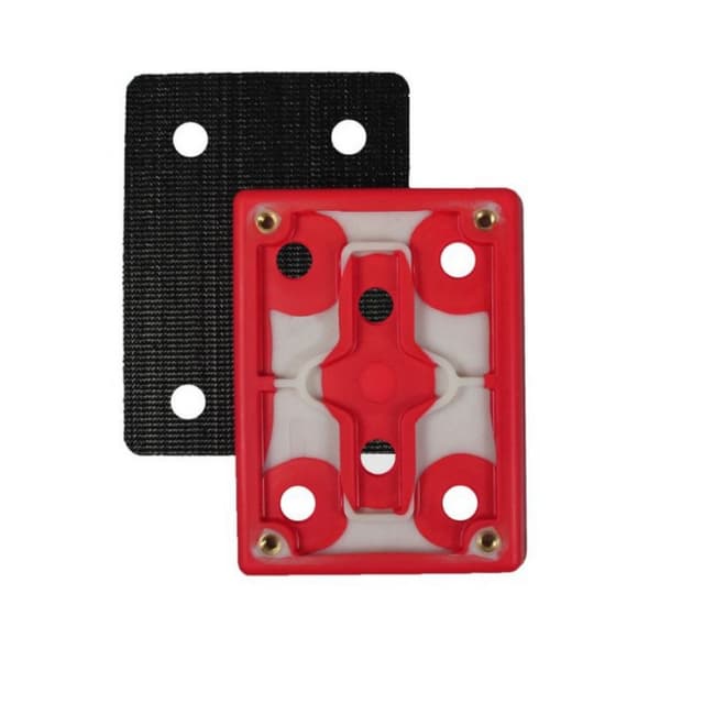 4" x 3" Hook/Loop Backup Pad, 6 Holes