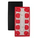 7" x 3-2/3" Hoop and Loop Backup Backing Pad, 10 Holes