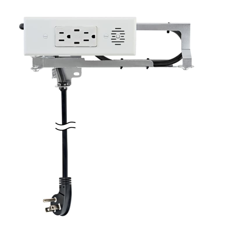 Docking Drawer 15 Amp Blade Compact Vanity Outlet with 2 30W USB-C Ports & 2 AC Outlets, White