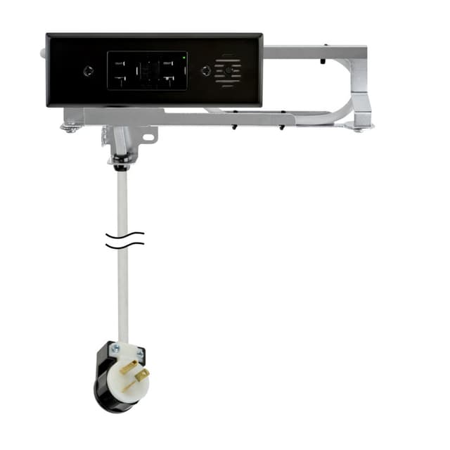 Docking Drawer Blade Compact Vanity Outlet, 20 Amp, (2) AC GFCI