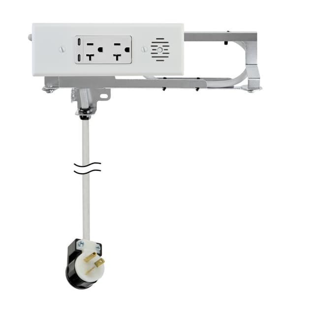 Docking Drawer Blade Compact Vanity Outlet, 20 Amp (2) 65W USB-C & (2) AC
