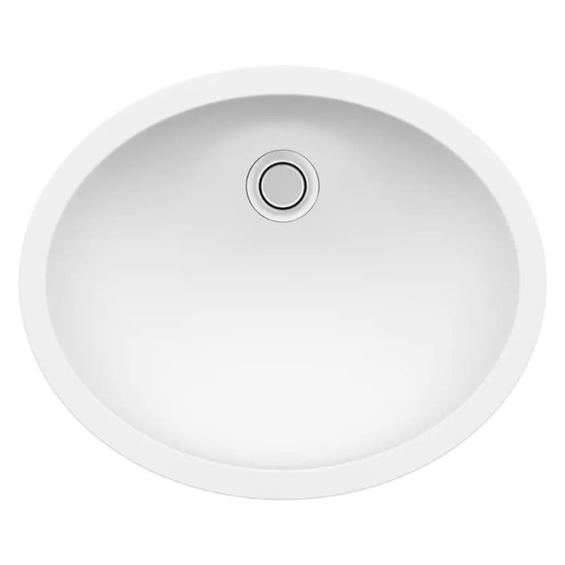 Acrylic Undermount Single Bowl Vanity Sink, 18-1/4" x 14-15/16" x 5-31/32", Arctic White