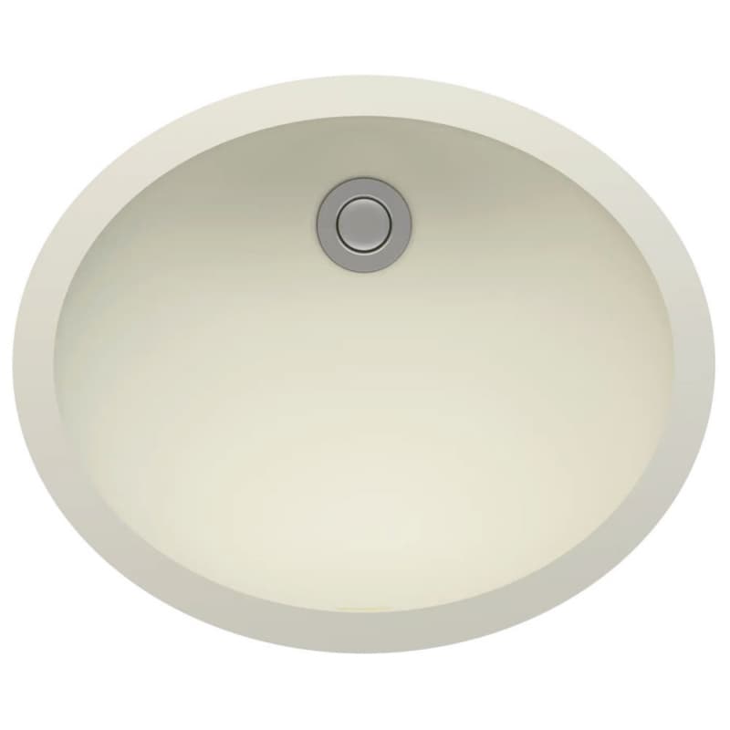Acrylic Undermount Single Bowl Vanity Sink, 16-1/8" x 12-13/16" x 5-1/8", Natural White