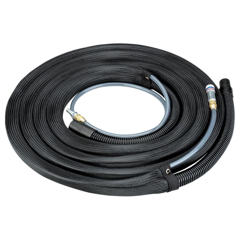 1" x 20' Vacuum and Air Hose Assembly with Integrated Air Line