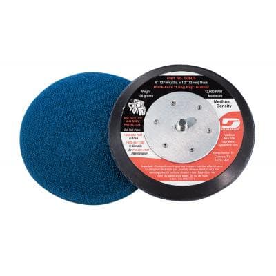 5" Hook and Loop Long Nap Non-Vacuum Disc Backing Pad, No Holes