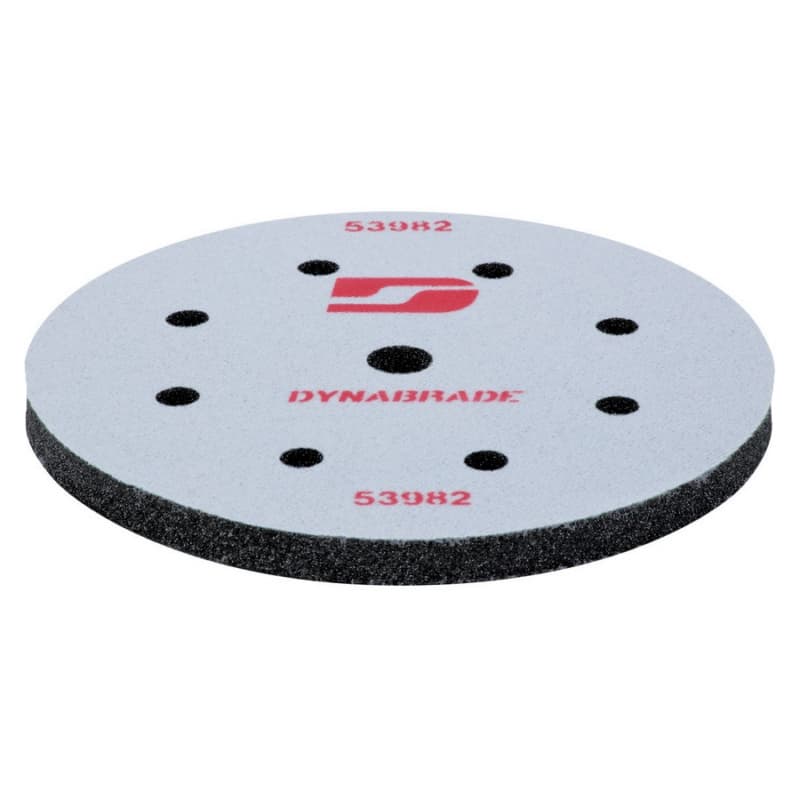8" Hook and Loop Double-Sided Non-Vacuum Disc Interface Pad, 8 Holes