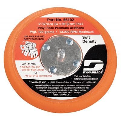 5" PSA Non-Vacuum Disc Backing Pad, No Holes, Soft
