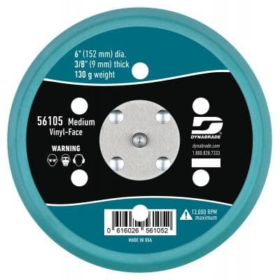 6" PSA Vacuum Disc Backing Pad, 6 Holes