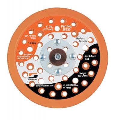 5" Hook and Loop Short Nap Vacuum Disc Backing Pad, 44 Holes
