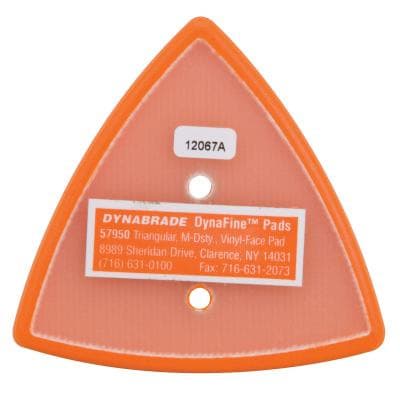 3-1/8" x 2-7/8" Dynafine PSA Triangle Sanding Pad, No Holes