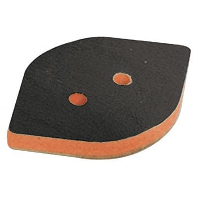 2-3/8" x 3-3/4" Dynafine PSA Non-Vacuum Tear-Drop Sanding Pad, No Holes