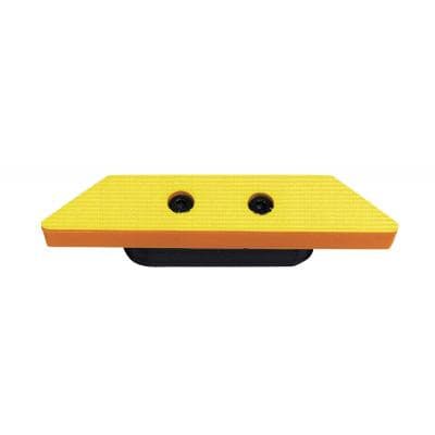 4" x 3/4" Dynafine Hook and Loop Short Nap Non-Vacuum Raised Panel Sanding Pad, No Holes