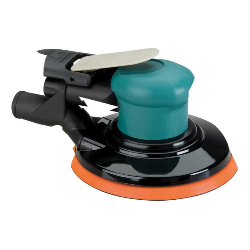 6" Dynorbital-Spirit Random Orbital Sander, 3/16" Orbit Central Vacuum with Multi-Hole Hook & Loop Pad