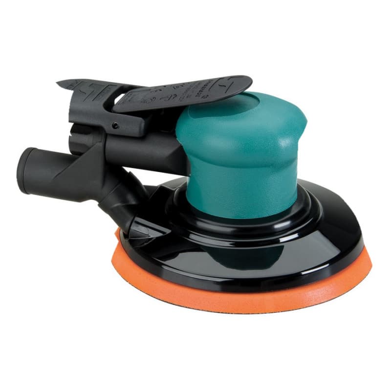6" Dynorbital-Spirit Random Orbital Sander, 3/32" Orbit Central Vacuum with Multi-Hole Hook & Loop Pad