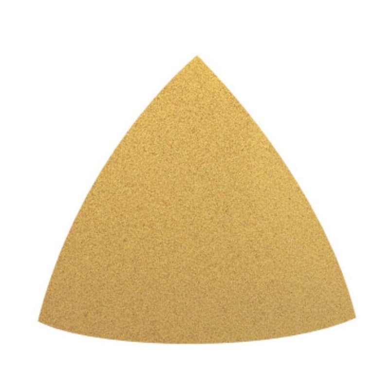 180 Grit Aluminum Oxide No Holes PSA Non-Vacuum Triangular Abrasive Sheet (50/Pack)