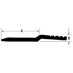 3" x 1-7/8" Aluminum Interlocking Panel Z Clip