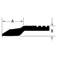 5339 1-7/8" x 72" Aluminum Interlocking Long Wall Clip
