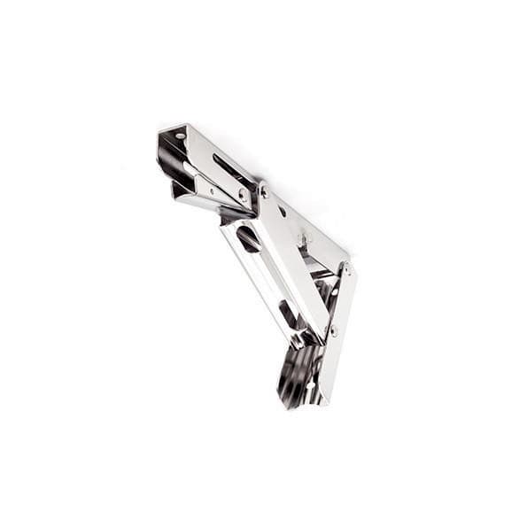 199.5mm Folding Shelf Bracket, Polished Stainless Steel