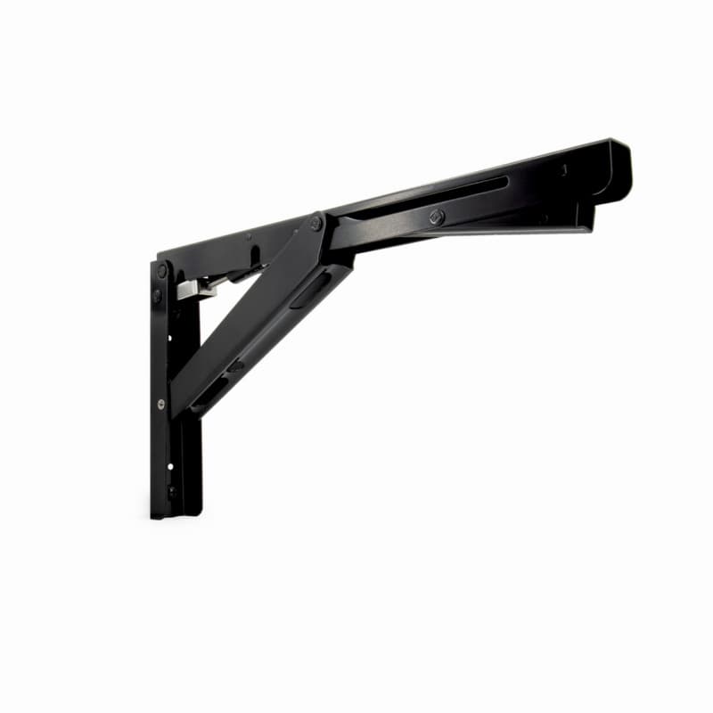 303/EP Folding Bracket with Soft Close, Black