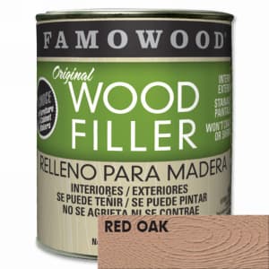 Famowood® Wood Filler, Solvent-Based, 46 oz, Red Oak