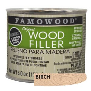 Famowood® Wood Filler, Solvent-Based, 6 oz, Birch