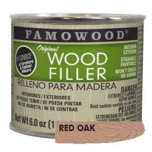 Famowood® Wood Filler, Solvent-Based, 6 oz, Red Oak/Cherry