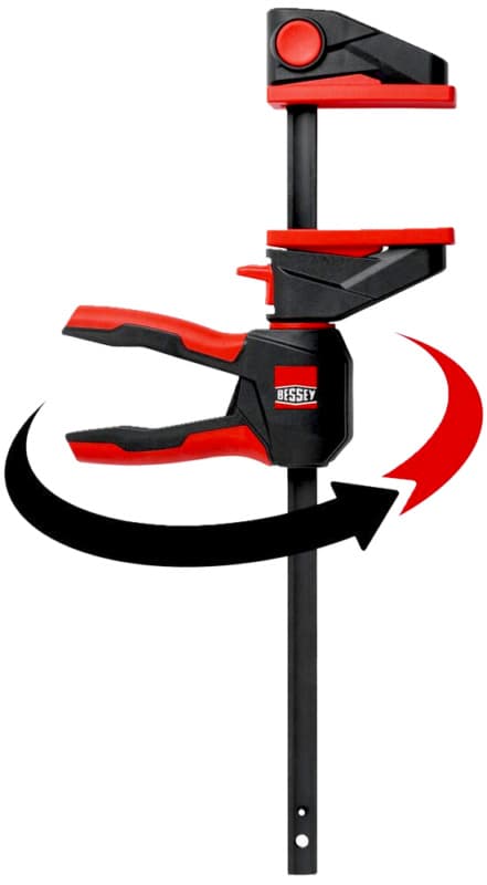 6" One Handed E-Z Hold Clamp with 360° Rotating Handle (6/Box)