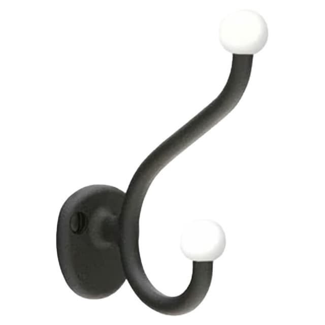 3-13/16" Wrought Robe Hook, Satin Steel