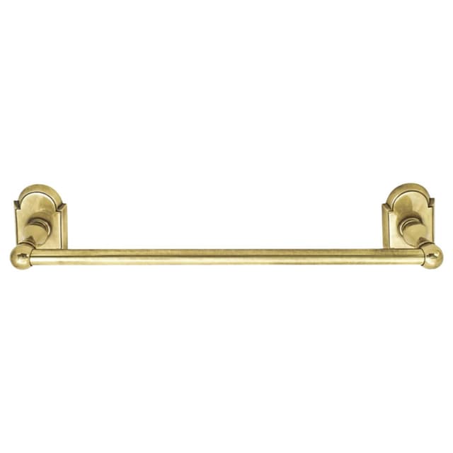 18" Traditional Regular Rosette Towel Bar, Oil Rubbed Bronze