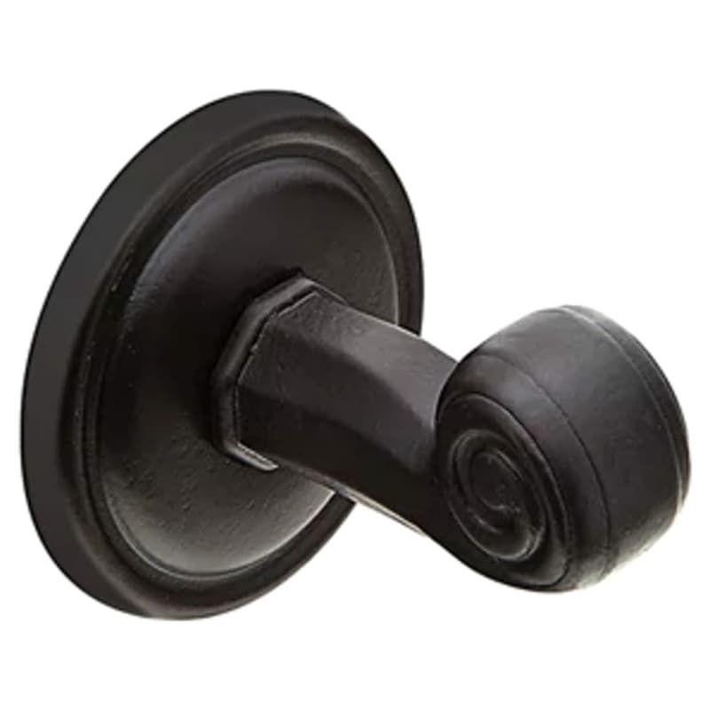 2-5/8" Tuscany Bronze #12 Rosette Single Hook, Flat Black Bronze