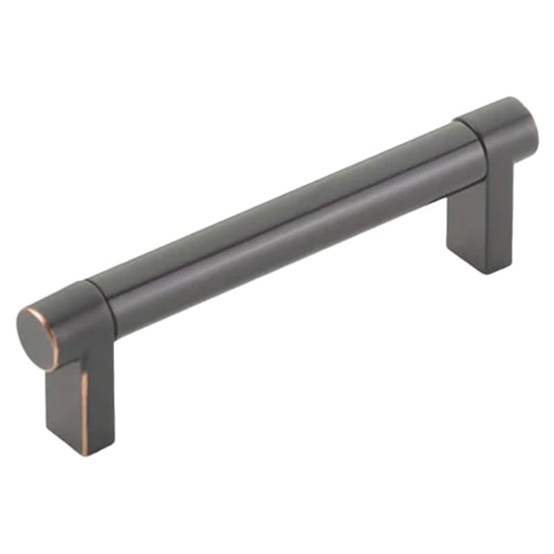 4" Select Rectangular Stem Smooth Cabinet Pull, Oil Rubbed Bronze/Oil Rubbed Bronze